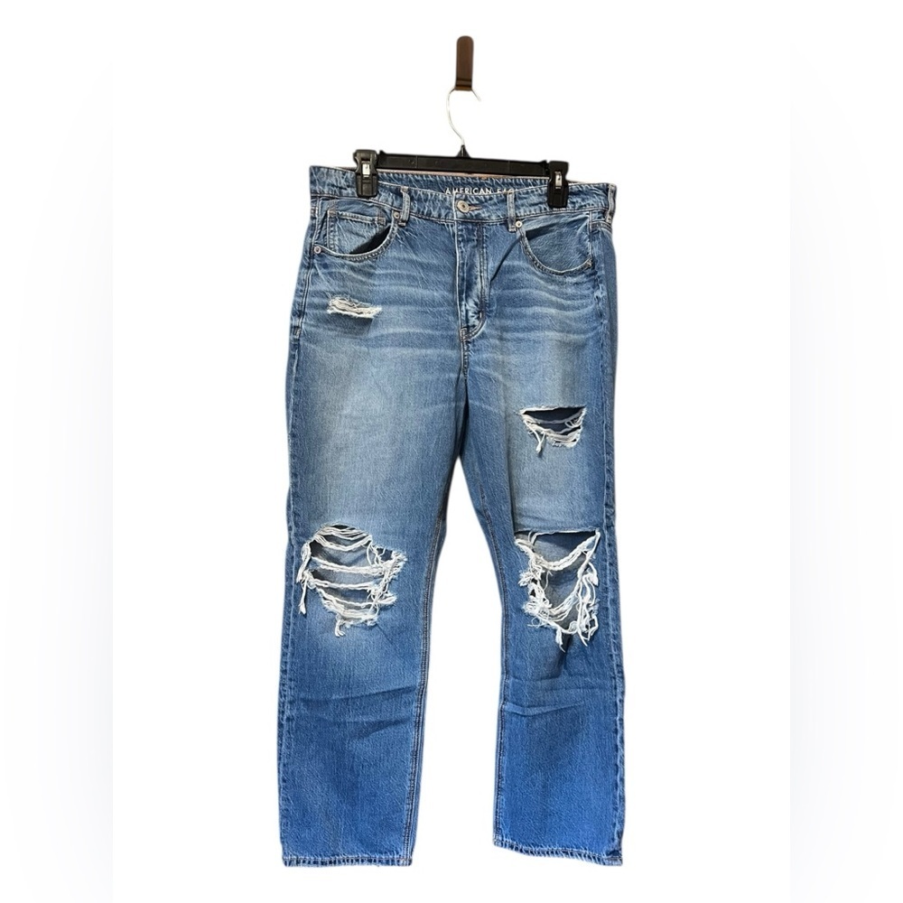 American Eagle Outfitters Tomgirl Distressed Jeans – Size 10 Short - Picture 2 of 5